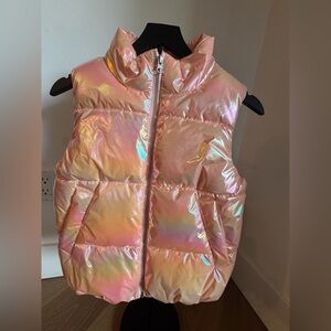 H&M pink shiny vest size 8/10. Perfect conditions.
